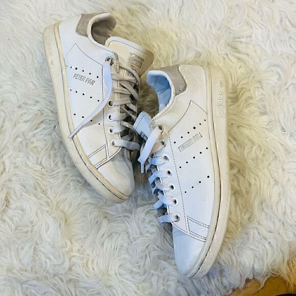 Adidas Stan Smith x Disney Peter Pan Tinkerbell Shoes women 5.5 White Sneakers - Picture 13 of 16